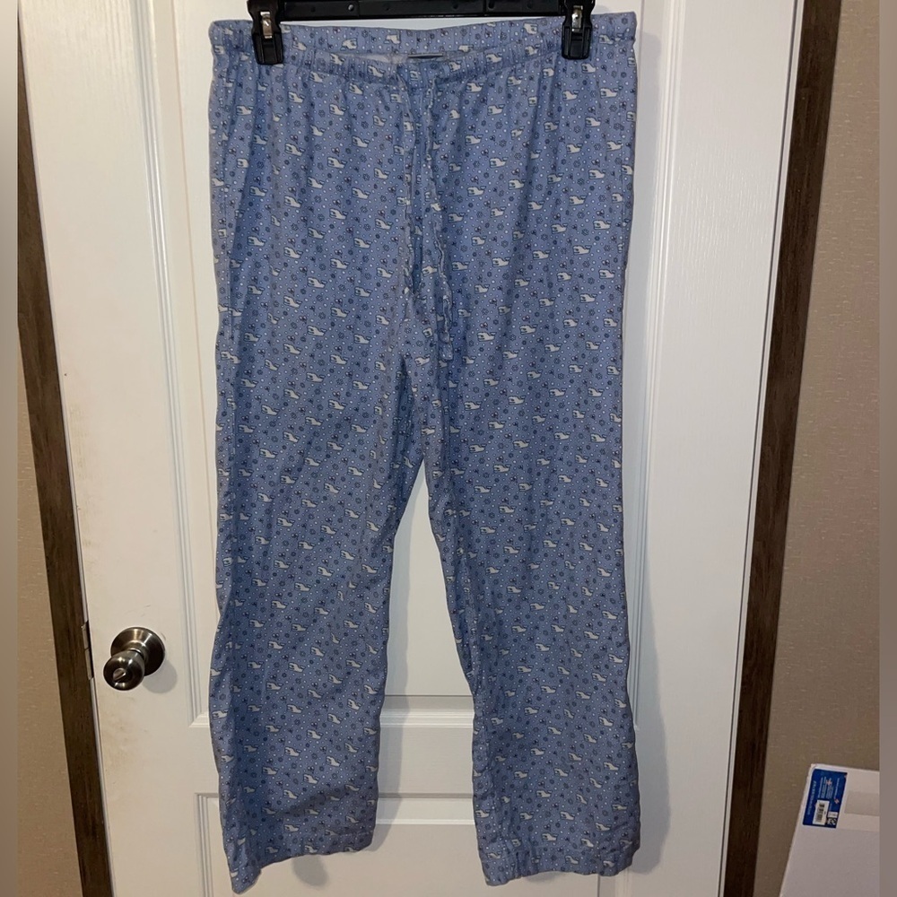 Vineyard Vines Yeti Pink Bow PJ Pants size small‎